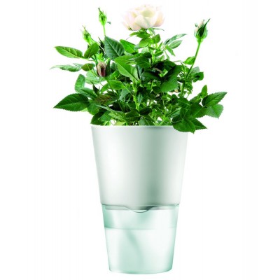 Купить Горшок для растений Flowerpot, фарфоровый, голубой с нанесением логотипа