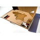 Купить Деревянная карта мира World Map Wall Decoration Large, коричневая с нанесением логотипа