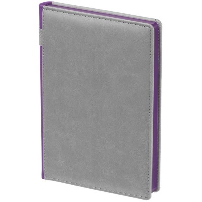 Купить Ежедневник Spain, недатированный, серый с фиолетовым с нанесением