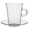 Купить Чашка с блюдцем Glass Duo с нанесением логотипа