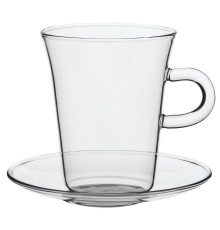 Чашка с блюдцем Glass Duo