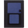 Купить Ежедневник Mobile, недатированный, черный с синим с нанесением логотипа