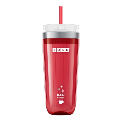Купить Стакан для охлаждения напитков Iced Coffee Maker, красный с нанесением логотипа