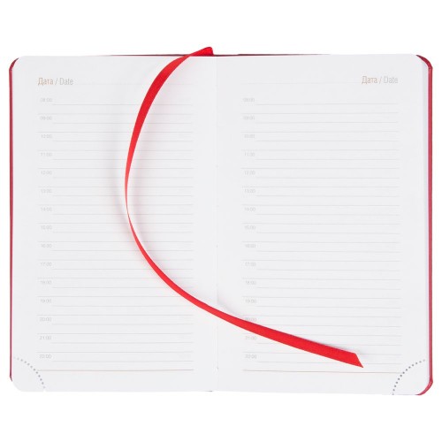 Купить Ежедневник Basis Mini, недатированный, красный с нанесением логотипа