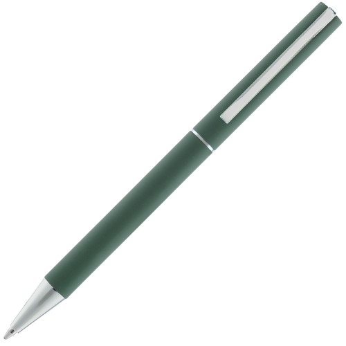 Купить Ручка шариковая Blade Soft Touch, зеленая с нанесением логотипа