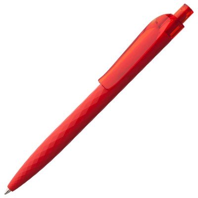 Купить Ручка шариковая Prodir QS01 PRT-T Soft Touch, красная с нанесением логотипа