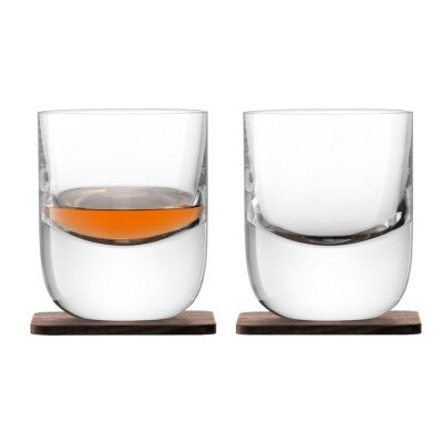 Купить Набор стаканов Renfrew Whisky с деревянными подставками с нанесением