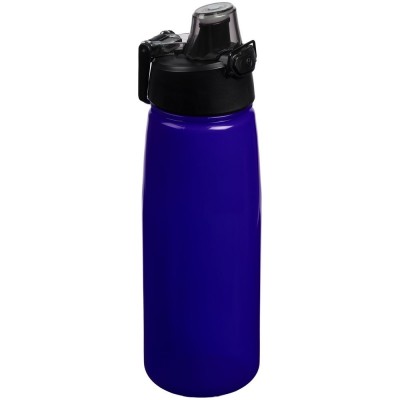 Купить Спортивная бутылка Rally, синяя с нанесением логотипа