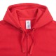 Купить Толстовка мужская Hooded Full Zip красная с нанесением логотипа