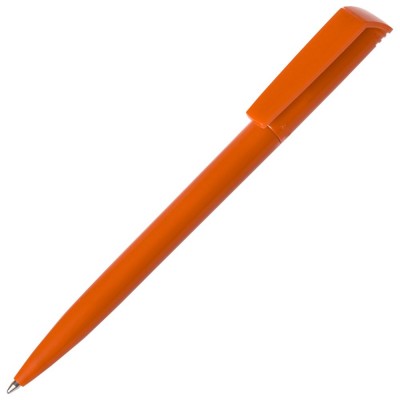 Купить Ручка шариковая Flip, оранжевая с нанесением