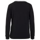 Купить Футболка женская с длинным рукавом 3 Stripes LS, черная с нанесением логотипа