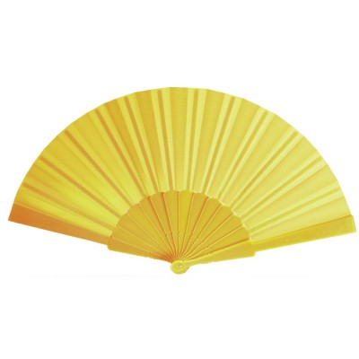 Купить Складной веер «Фан-фан», желтый с нанесением логотипа