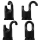 Купить Зонт складной Clevis с ручкой-карабином, темно-синий с нанесением логотипа