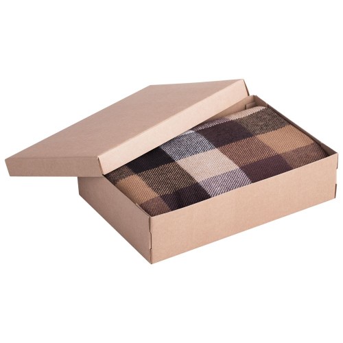 Купить Плед Countryside, коричневый с нанесением логотипа