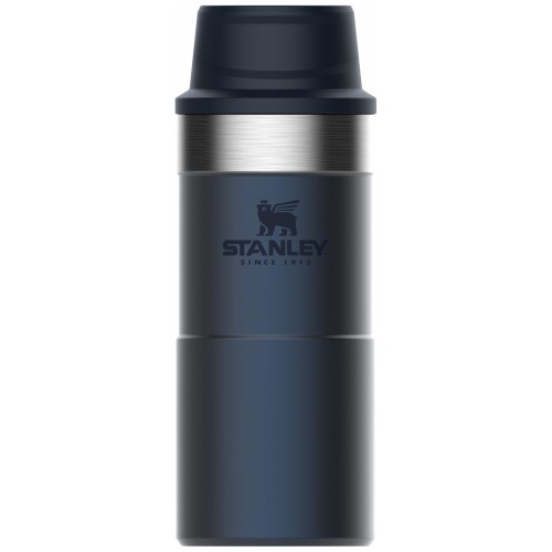 Купить Термокружка Stanley Classic One Hand 2.0, малая, синяя с нанесением логотипа
