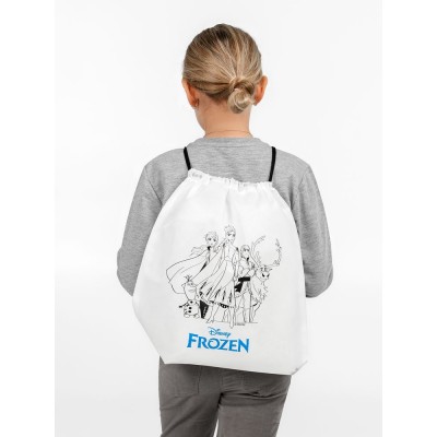 Купить Рюкзак-раскраска с мелками Frozen, белый с нанесением логотипа