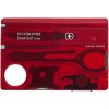 Купить Набор инструментов SwissCard Lite, красный с нанесением логотипа