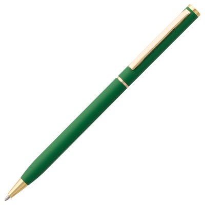 Купить Ручка шариковая Hotel Gold, ver.2, матовая зеленая с нанесением