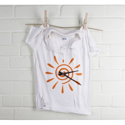 Купить Часы «Рубашка», белые с нанесением логотипа