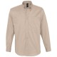 Купить Рубашка мужская с длинным рукавом BEL AIR, бежевая с нанесением логотипа