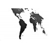 Купить Деревянная карта мира World Map Wall Decoration Medium, черная с нанесением логотипа