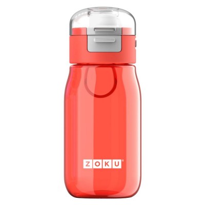 Купить Детская бутылка для воды Zoku, красная с нанесением логотипа
