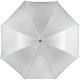 Купить Зонт-трость Unit White, белый с зеленым с нанесением логотипа