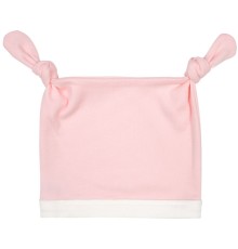 Шапочка детская Baby Prime, розовая с молочно-белым
