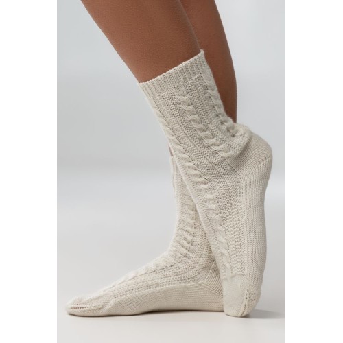 Купить Носки Keep Feet, молочно-белые с нанесением логотипа Купить Носки Keep Feet, молочно-белые с нанесением логотипа