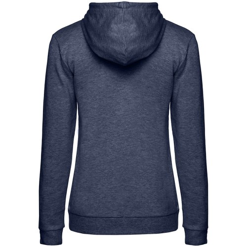 Купить Толстовка с капюшоном женская Hoodie, синий меланж с нанесением логотипа