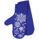 Купить Варежки Snow Fairy, синие (василек) с нанесением логотипа
