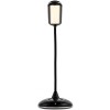 Купить Лампа с беспроводной зарядкой Bright Helper, черная с нанесением логотипа