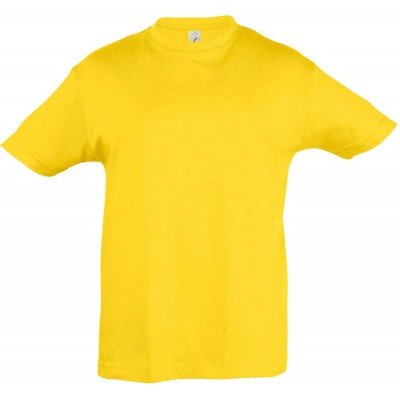 Купить Футболка детская REGENT KIDS 150, желтая с нанесением