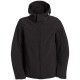 Купить Куртка мужская Hooded Softshell черная с нанесением логотипа
