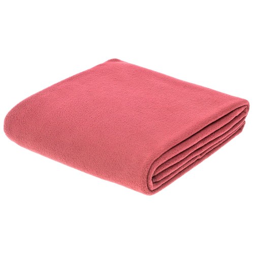Купить Флисовый плед Warm&Peace XL, розовый (коралловый) с нанесением логотипа