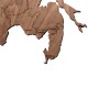 Купить Деревянная карта России с названиями городов, орех с нанесением логотипа