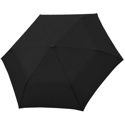 Купить Зонт складной Carbonsteel Slim, черный с нанесением логотипа