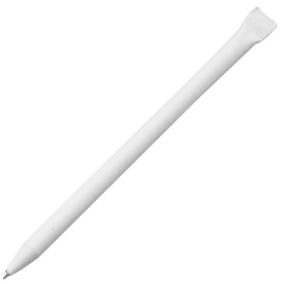 Купить Ручка шариковая Carton Color, белая с нанесением логотипа