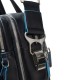 Купить Сумка мужская для ноутбука Piquadro Blue Square, черная с нанесением логотипа