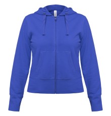Толстовка женская Hooded Full Zip ярко-синяя