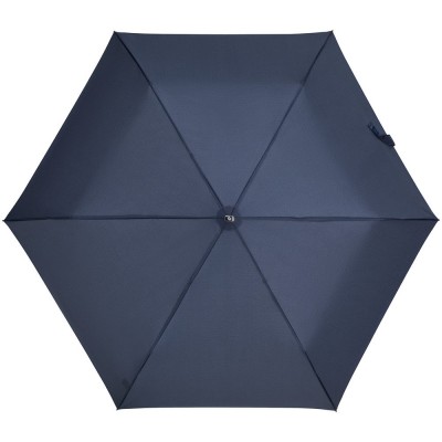 Купить Зонт складной Rain Pro Mini Flat, синий с нанесением