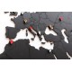 Купить Деревянная карта мира World Map True Puzzle Large, черная с нанесением логотипа