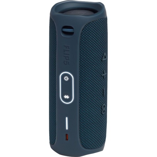 Купить Беспроводная колонка JBL Flip 5, синяя с нанесением логотипа Купить Беспроводная колонка JBL Flip 5, синяя с нанесением логотипа