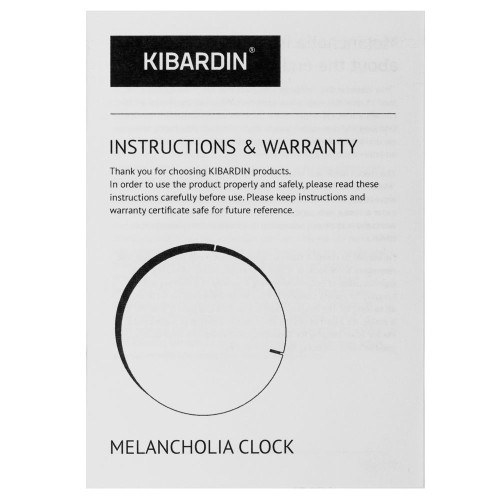 Купить Часы настенные Melancholia Clock, черные с нанесением логотипа