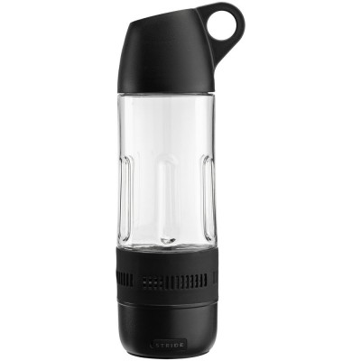 Купить Бутылка для воды Torsta c беспроводной колонкой, черная с нанесением логотипа