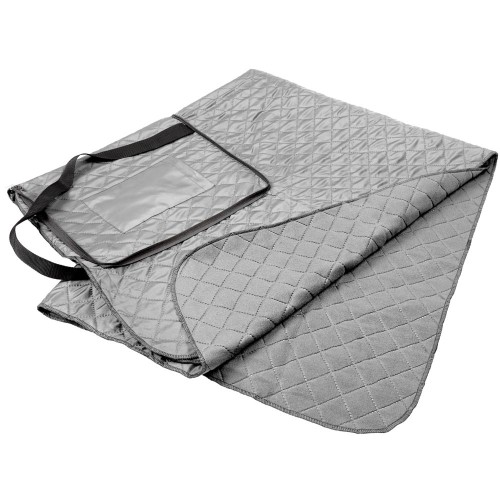 Купить Плед для пикника Soft & Dry, серый с нанесением логотипа