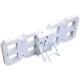 Купить Часы настенные White & White Clock, белые с нанесением логотипа