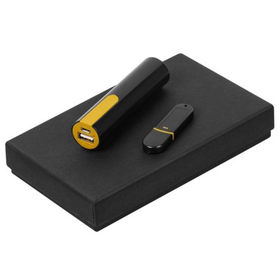 Купить Набор Equip Black, черно-желтый с нанесением логотипа