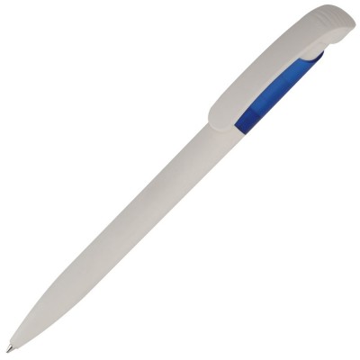 Купить Ручка шариковая Bio-Pen, белая с синим с нанесением логотипа