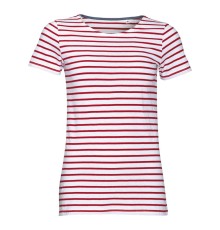 Футболка MILES WOMEN белая с красным